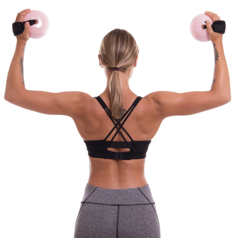 М'яч обважений з манжетом PRO-SUPRA WEIGHTED ENERGY BALL 030-0_5LB 11см рожевий