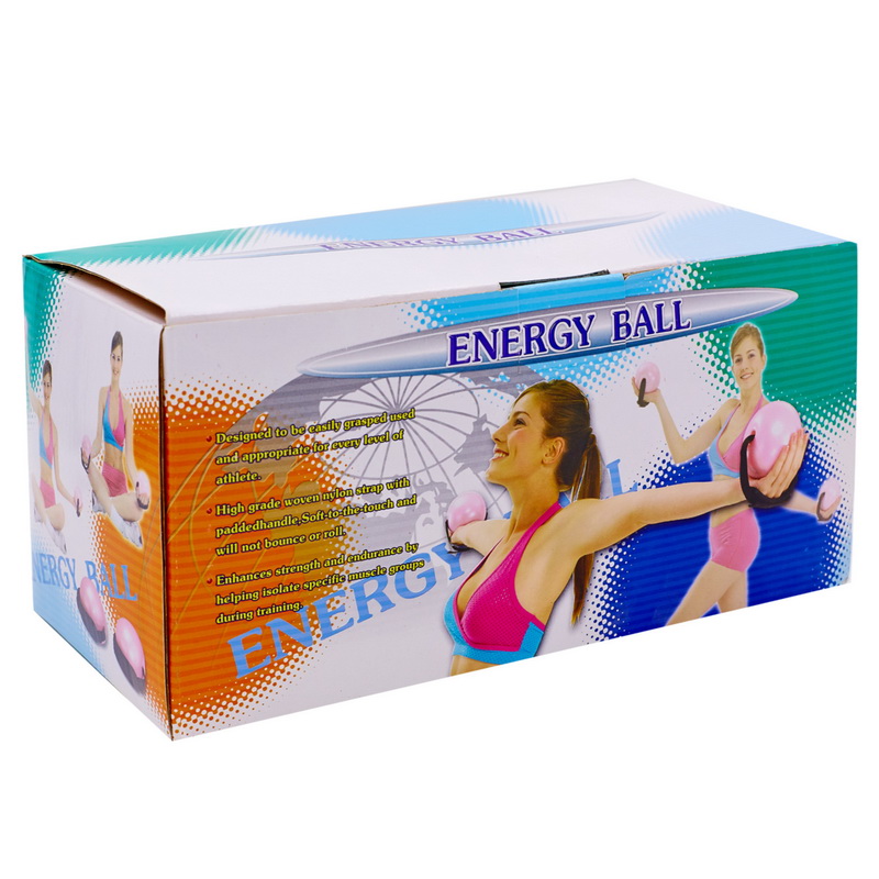 М'яч обважений з манжетом PRO-SUPRA WEIGHTED ENERGY BALL 030-1_5LB 11см рожевий