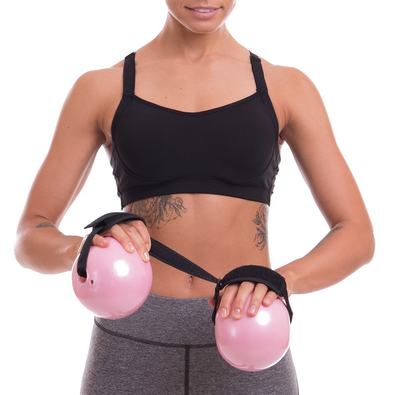 М'яч обважений з манжетом PRO-SUPRA WEIGHTED ENERGY BALL 030-1_5LB 11см рожевий