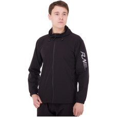 Кофта спортивна на блискавці з капюшоном JASON 0991 M-2XL чорний