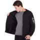 Кофта спортивна на блискавці з капюшоном JASON 0991 M-2XL чорний
