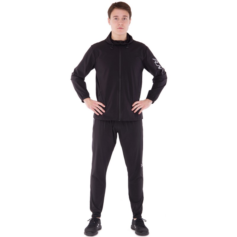 Кофта спортивна на блискавці з капюшоном JASON 0991 M-2XL чорний