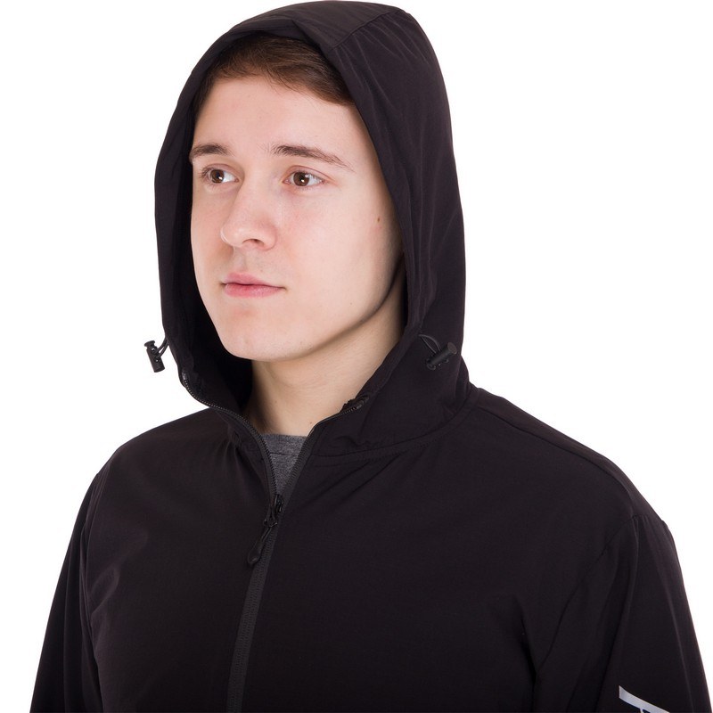 Кофта спортивна на блискавці з капюшоном JASON 0991 M-2XL чорний