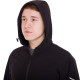 Кофта спортивна на блискавці з капюшоном JASON 0991 M-2XL чорний