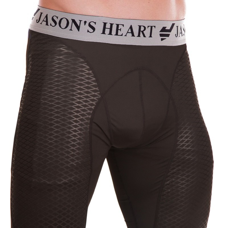 Компресійні штани легінси тайтси JASON 1-006 M-2XL чорний