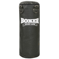 Мішок боксерський Циліндричний Кірза BOXER Класік 1002-04 80х28см чорний