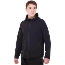 Кофта спортивна на блискавці з капюшоном JASON 1003 M-3XL чорний