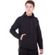 Кофта спортивна на блискавці з капюшоном JASON 1003 M-3XL чорний