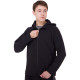 Кофта спортивна на блискавці з капюшоном JASON 1003 M-3XL чорний