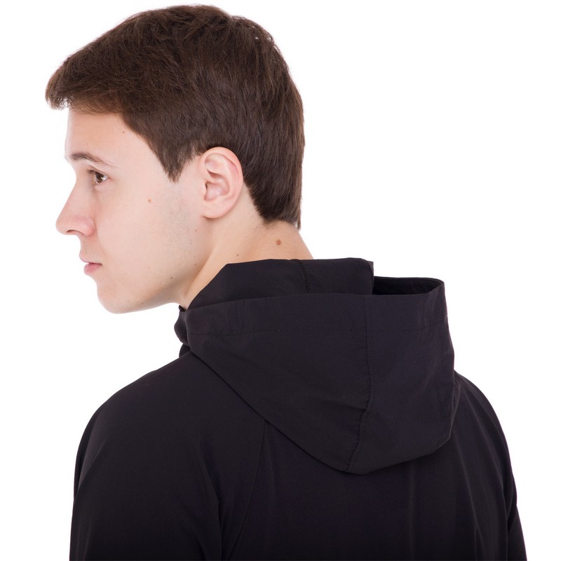 Кофта спортивна на блискавці з капюшоном JASON 1003 M-3XL чорний