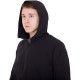 Кофта спортивна на блискавці з капюшоном JASON 1003 M-3XL чорний