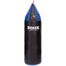 Мішок боксерський Шоломовидний Шкіра BOXER 1004-01 95х26см чорний-синій