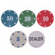 Набір для покеру у пластиковому кейсі Poker game set Poker game set SP-Sport 100S-2A 100 фішок