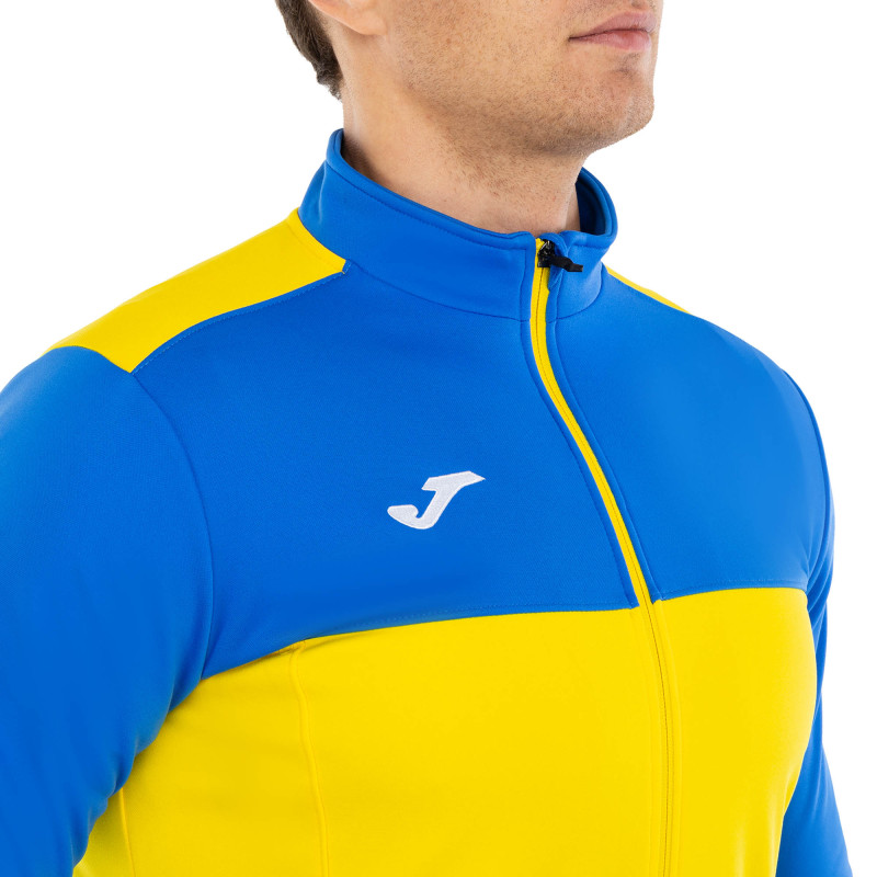 Кофта спортивна на блискавці Joma WINNER 101008-907 XS-XL синій-жовтий