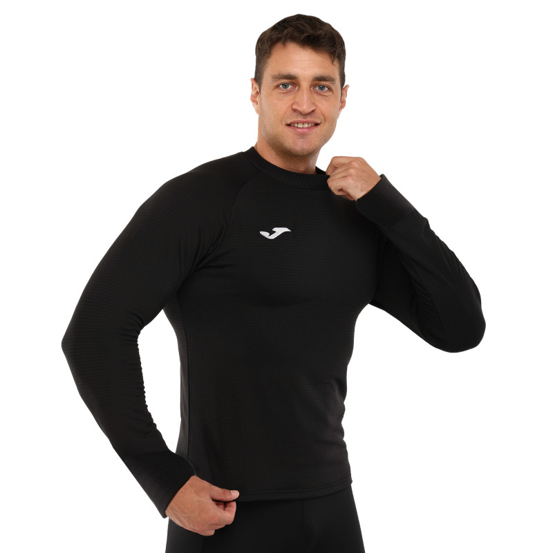 Лонгслів компресійний спортивний Joma BRAMA FLEECE 101015-100 S-XL чорний