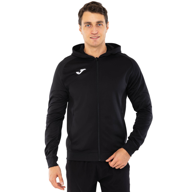 Кофта спортивна на блискавці з капюшоном Joma COMBI 101303-100 S-XL чорний