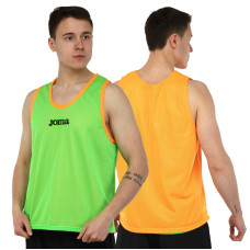 Манішка спортивна ігрова двостороння цільна Joma 101689-050 салатовий-помаранчевий