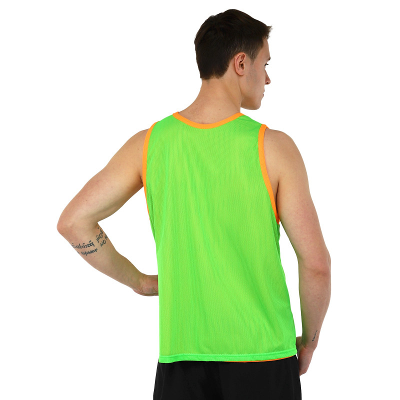 Манішка спортивна ігрова двостороння цільна Joma 101689-050 салатовий-помаранчевий