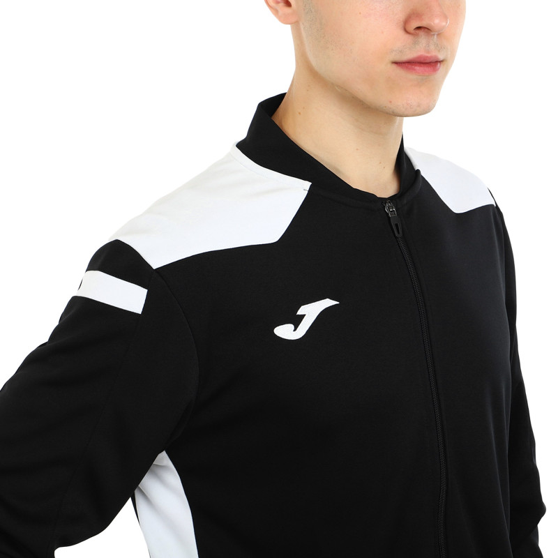 Костюм спортивний кофта на блискавці та штани Joma CHAMPIONSHIP VI 101953-102 6XS-2XL чорний-білий