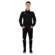 Костюм спортивний кофта на блискавці та штани Joma CHAMPIONSHIP VI 101953-102 6XS-2XL чорний-білий
