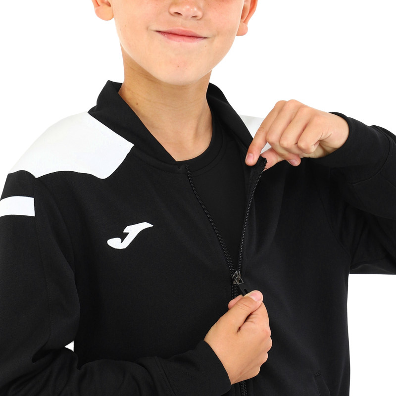 Костюм спортивний кофта на блискавці та штани Joma CHAMPIONSHIP VI 101953-102 6XS-2XL чорний-білий