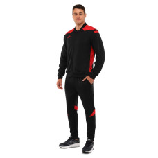 Костюм спортивний кофта на блискавці та штани Joma CHAMPIONSHIP VI 101953-106 6XS-2XL чорний-червоний