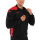 Костюм спортивний кофта на блискавці та штани Joma CHAMPIONSHIP VI 101953-106 6XS-2XL чорний-червоний