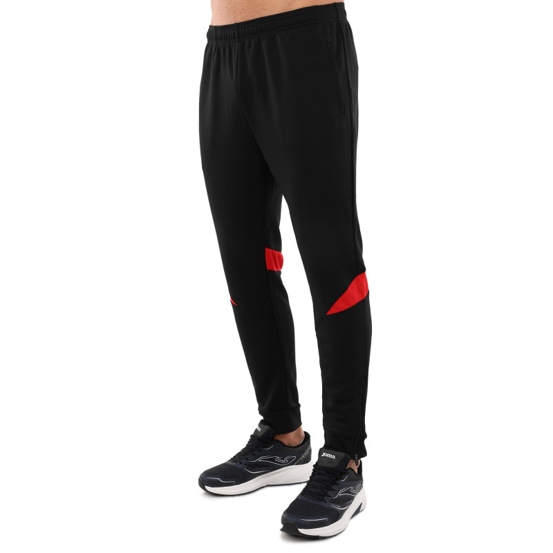 Костюм спортивний кофта на блискавці та штани Joma CHAMPIONSHIP VI 101953-106 6XS-2XL чорний-червоний