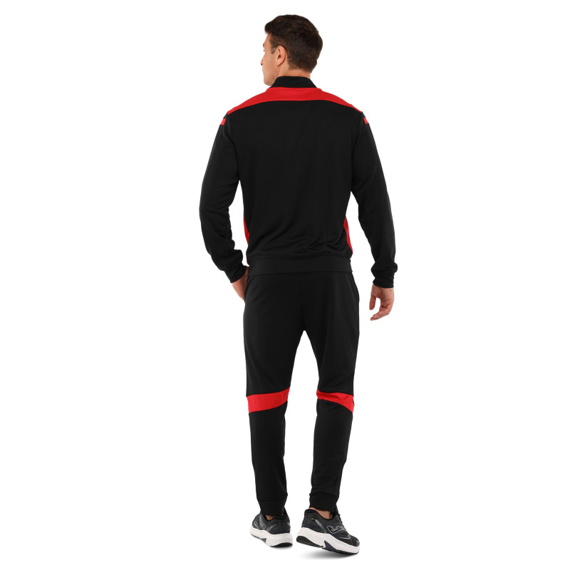 Костюм спортивний кофта на блискавці та штани Joma CHAMPIONSHIP VI 101953-106 6XS-2XL чорний-червоний