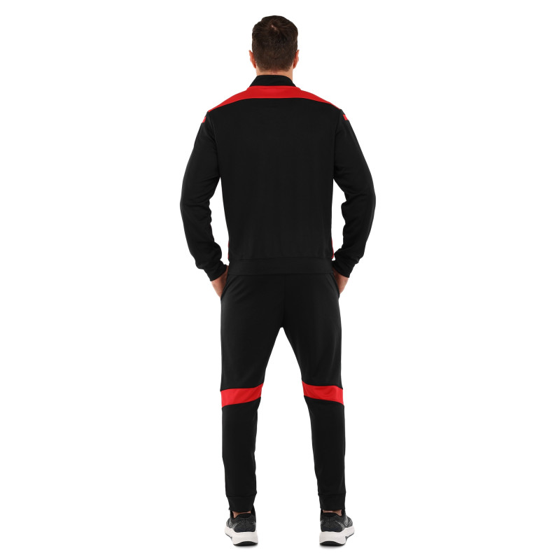Костюм спортивний кофта на блискавці та штани Joma CHAMPIONSHIP VI 101953-106 6XS-2XL чорний-червоний