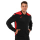 Костюм спортивний кофта на блискавці та штани Joma CHAMPIONSHIP VI 101953-106 6XS-2XL чорний-червоний
