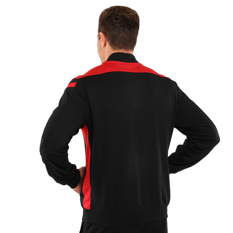 Костюм спортивний кофта на блискавці та штани Joma CHAMPIONSHIP VI 101953-106 6XS-2XL чорний-червоний