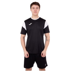 Форма футбольна комплект футболка та шорти Joma PHOENIX 102741-102 XS-2XL чорний-білий