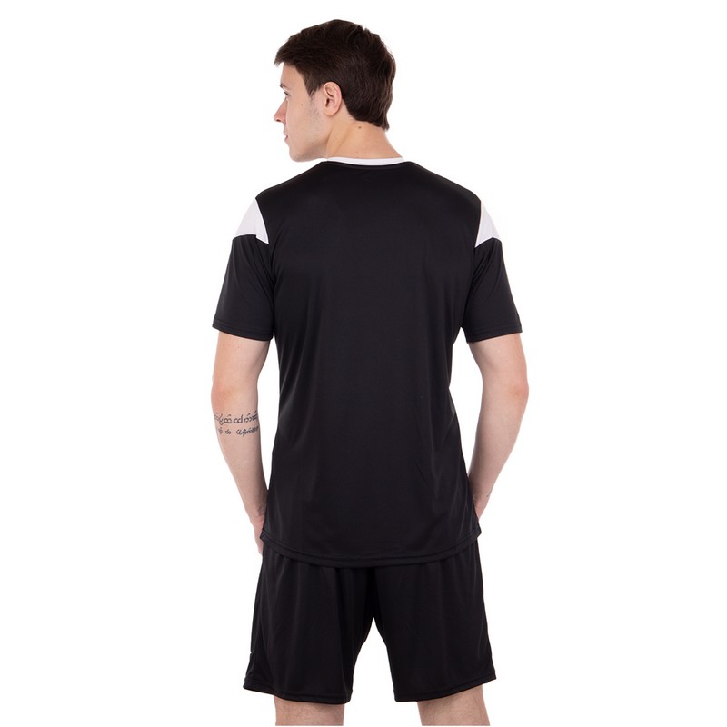 Форма футбольна комплект футболка та шорти Joma PHOENIX 102741-102 XS-2XL чорний-білий