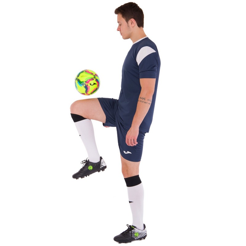 Форма футбольна комплект футболка та шорти Joma PHOENIX 102741-332 XS-2XL темно-синій-білий