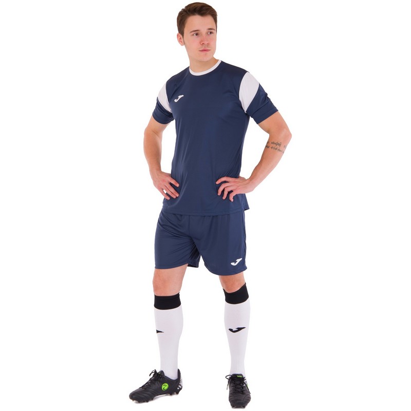 Форма футбольна комплект футболка та шорти Joma PHOENIX 102741-332 XS-2XL темно-синій-білий
