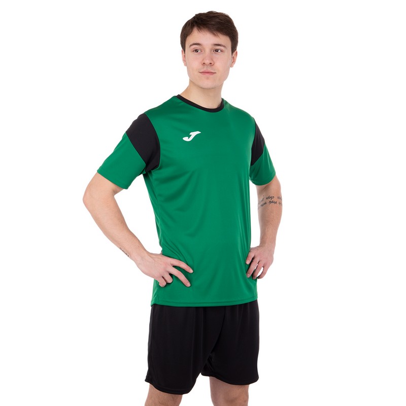Форма футбольна комплект футболка та шорти Joma PHOENIX 102741-451 XS-2XL зелений-чорний