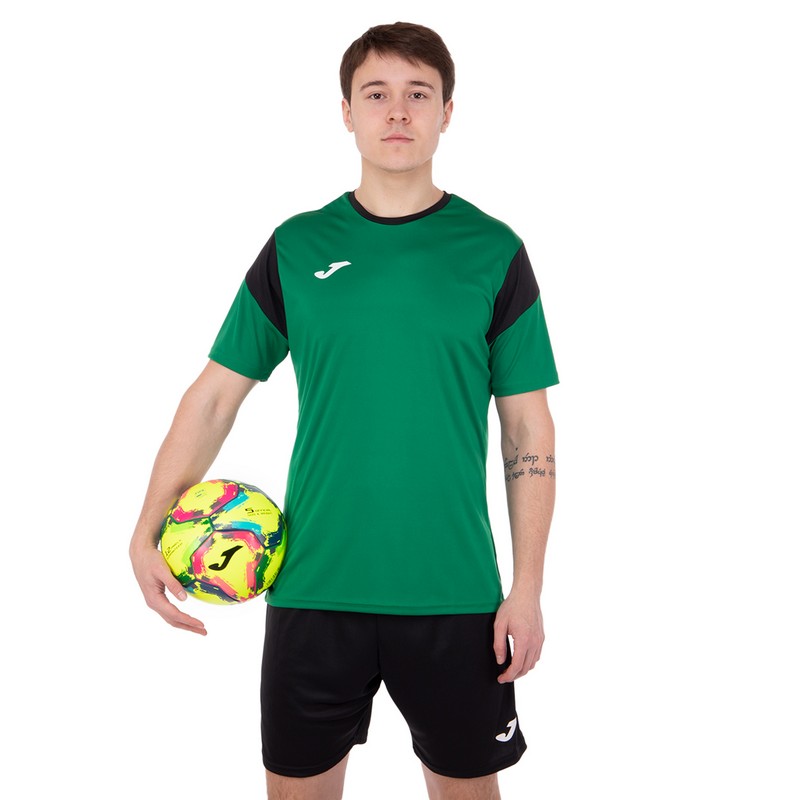 Форма футбольна комплект футболка та шорти Joma PHOENIX 102741-451 XS-2XL зелений-чорний