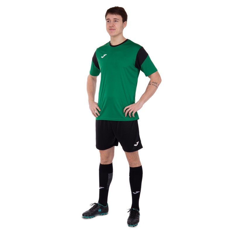 Форма футбольна комплект футболка та шорти Joma PHOENIX 102741-451 XS-2XL зелений-чорний