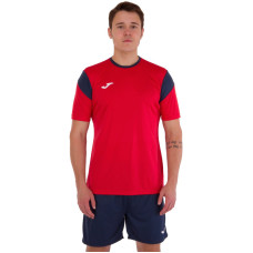 Форма футбольна комплект футболка та шорти Joma PHOENIX 102741-603 4XS-2XL червоно-темно-синій