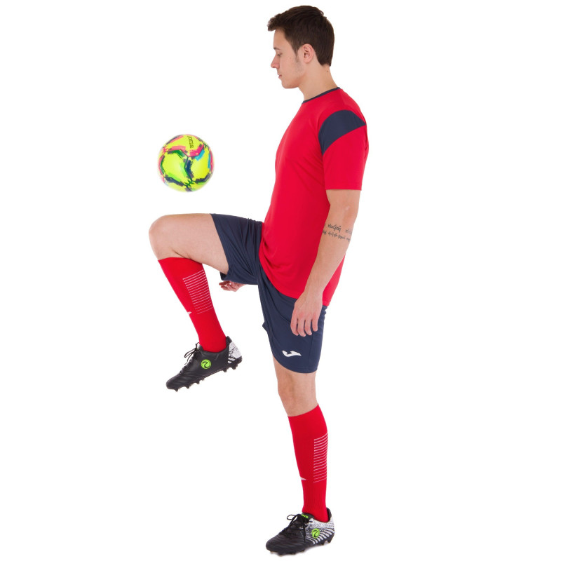 Форма футбольна комплект футболка та шорти Joma PHOENIX 102741-603 4XS-2XL червоно-темно-синій