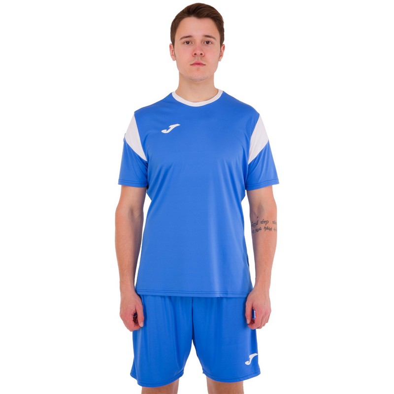Форма футбольна комплект футболка та шорти Joma PHOENIX 102741-702 XS-2XL синій-білий