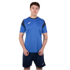 Форма футбольна комплект футболка та шорти Joma PHOENIX 102741-703 4XS-2XL синій-темно-синій
