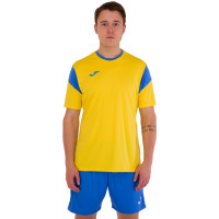 Форма футбольна комплект футболка та шорти Joma PHOENIX 102741-907 4XS-2XL жовтий-синій