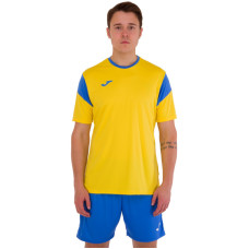 Форма футбольна комплект футболка та шорти Joma PHOENIX 102741-907 4XS-2XL жовтий-синій