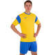 Форма футбольна комплект футболка та шорти Joma PHOENIX 102741-907 4XS-2XL жовтий-синій