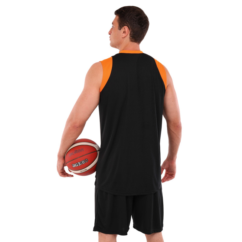 Форма баскетбольна майка та шорти Joma FINAL II 102849-108 5XS-2XL чорний-помаранчевий