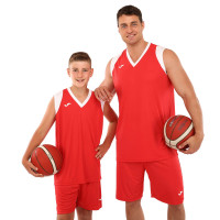 Форма баскетбольна майка та шорти Joma FINAL II 102849-602 5XS-2XL червоний-білий