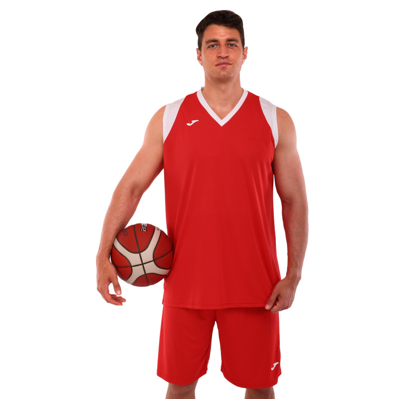 Форма баскетбольна майка та шорти Joma FINAL II 102849-602 5XS-2XL червоний-білий