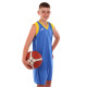 Форма баскетбольна майка та шорти Joma FINAL II 102849-709 5XS-2XL синій-жовтий